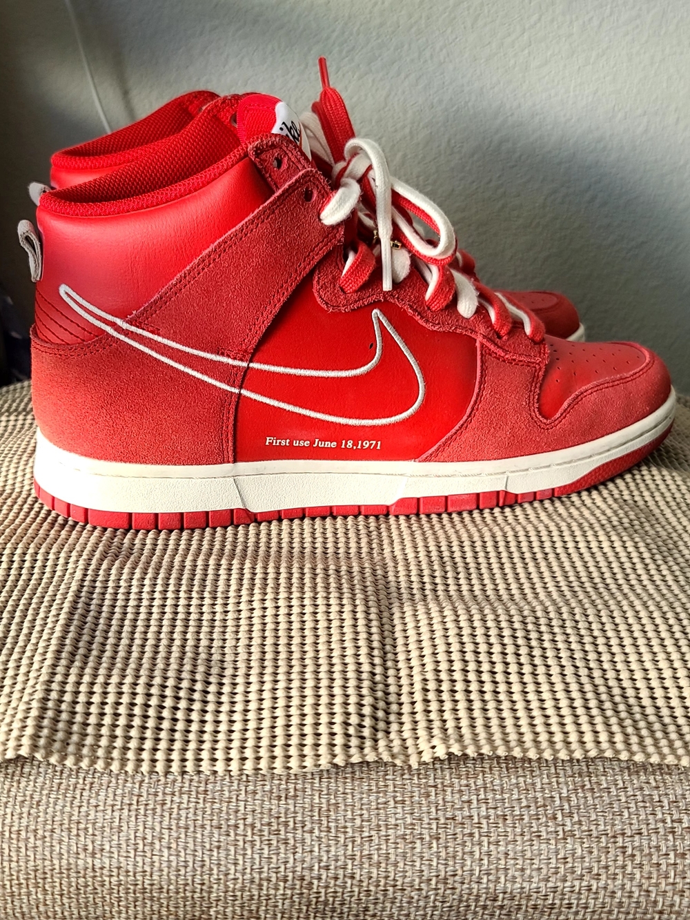 Nike Dunk High Red High-Top Sneakers